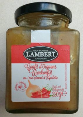 Confit d'oignon au piment d'Espelette front packaging