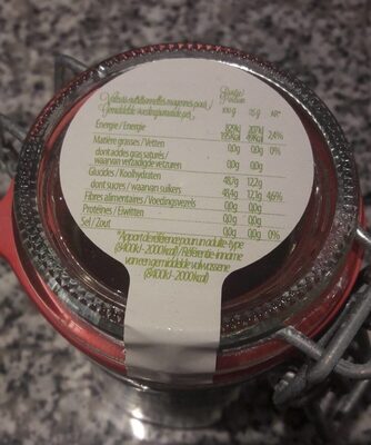 Gelée de romarin nutrition facts table