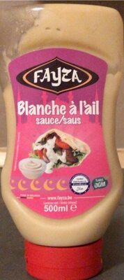 Sauce blanche a l ail front packaging
