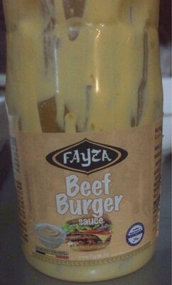 Beef burger sauce front packaging