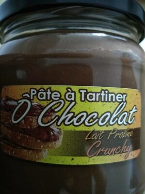 Pâte à tartiner lait praliné crunchy front packaging