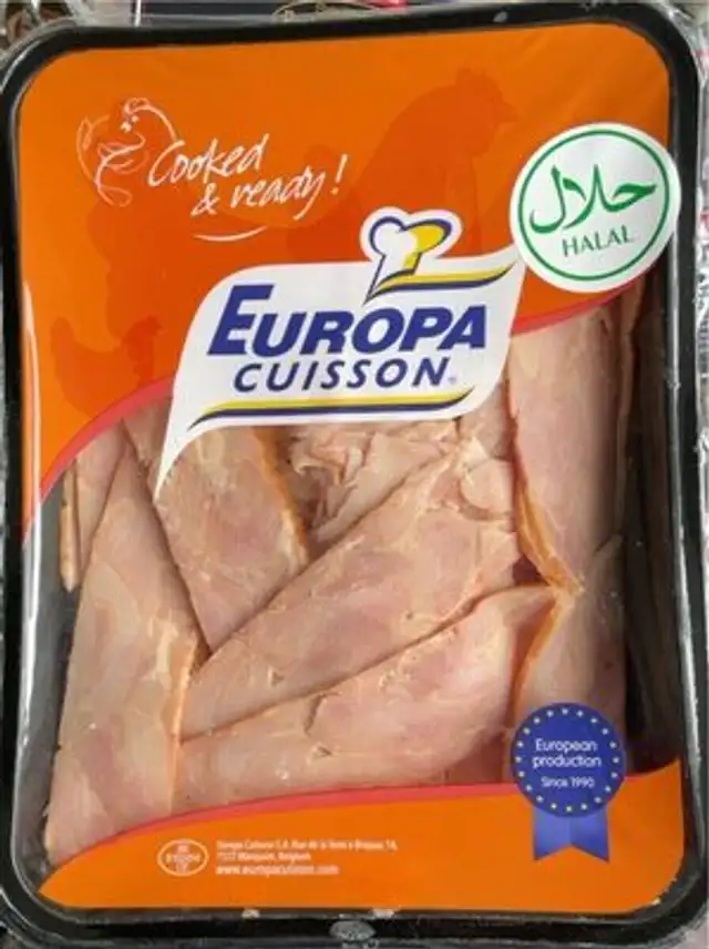 Chicken bacon slices front packaging