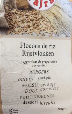 Flocons de riz front packaging