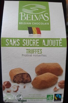Truffes praliné noisettes front packaging