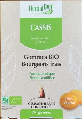 Gommes bio bourgeons frais front packaging