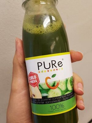 Jus pomme concombre epinard front packaging