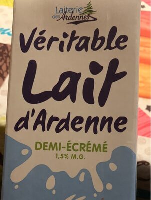 Lait d'Ardenne demi-écrémé UHT front packaging