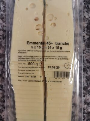 Emmental en tranches