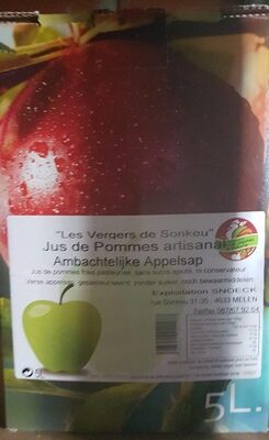 Jus de pomme artisanal 5L front packaging