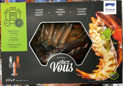 Demi-homard cru front packaging