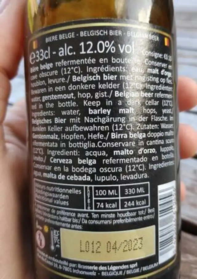 Corne du bois des pendus Quadruple nutrition facts table