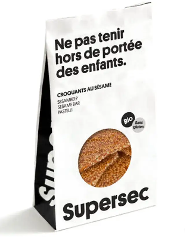 Croquants de Sésame au Miel des Montagnes - Pasteli ingredients label