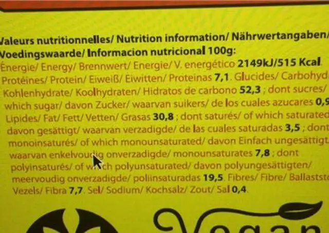 Superbon Kartoffelchips mit Salz nutrition facts table