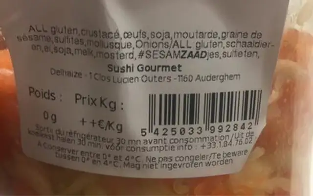 Salade de choux saumon front packaging