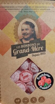 Les bonbons de grand-mère framboise front packaging