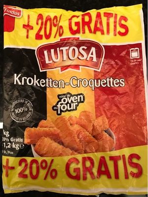 Lutosa - Croquettes Au Four front packaging
