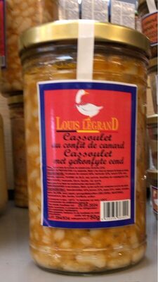 Cassoulet au confit de canard front packaging