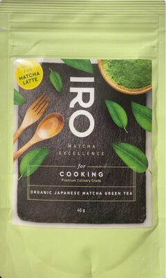 Matcha excellence for cooking front packaging