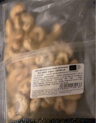 Noix de cajou grillées aux herbes de Provence