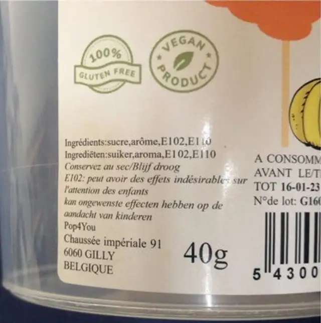 Cotton Candy Melo(e)n nutrition facts table