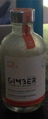 Boisson a diluer pour coktail au gingembre front packaging