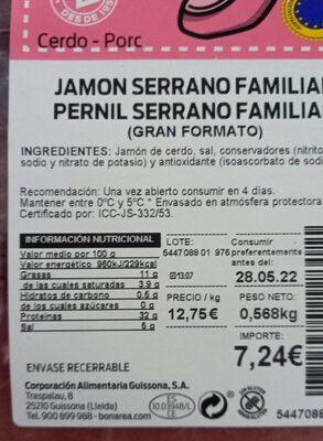 Jamón serrano