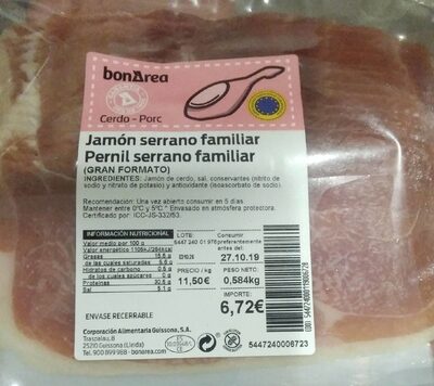 Jamón serrano familiar