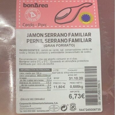Jamón serrano familiar
