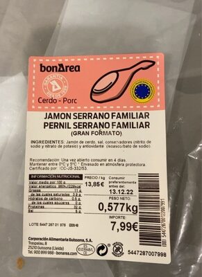 Jamón serrano