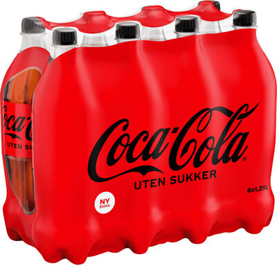 Coca-Cola Uten Sukker 8stk x 1,25l, 10l