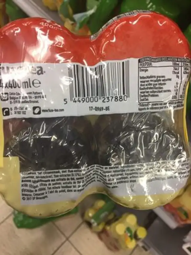 Fuzetea ingredients label