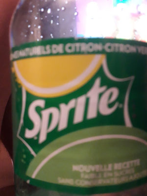 Sprite faible en sucres front packaging