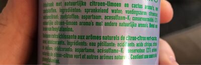 Sprite lemon cactus ingredients label