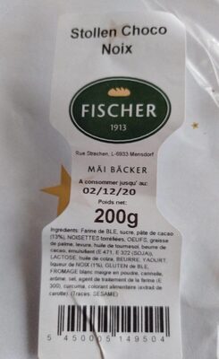 Stollen choco noix