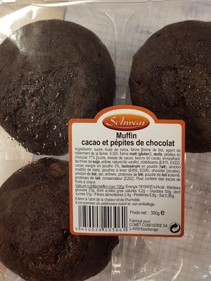 Muffin Cacao et Pépites de Chocolat