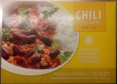 Chili con Carne with rice