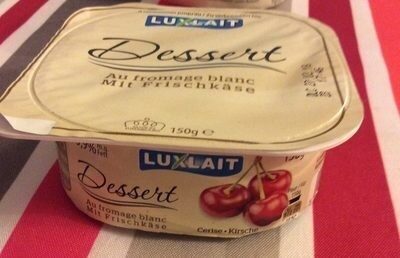 Dessert au fromage blanc cerise