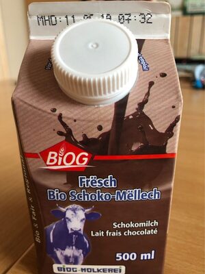 Frësch Bio Schoko Mëllech