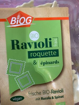 Biog Ravioli frais Roquette Épinards