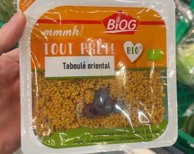 Taboulé oriental front packaging