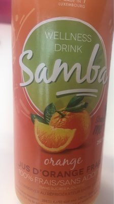 Samba jus d’orange frais front packaging