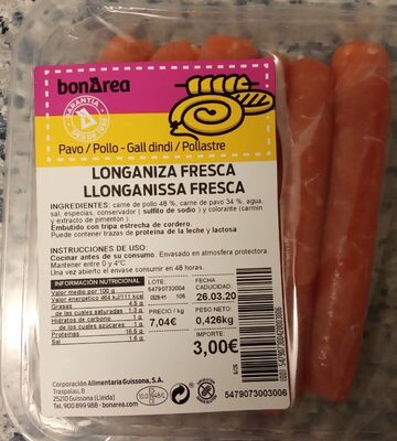 Longaniza fresca