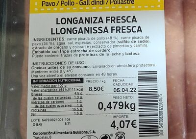 Longaniza Fresca