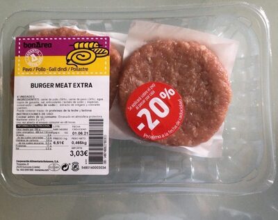 Burger meat extra