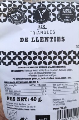 Triangles de llenties