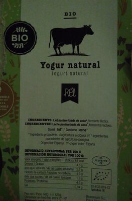 yogur natural