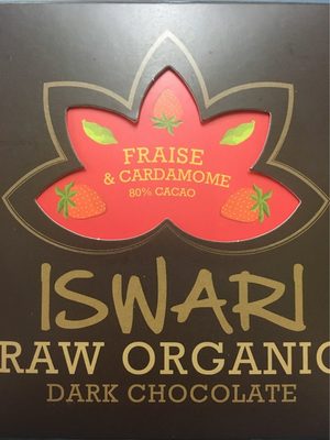 Chocolat cru Fraise & Cardamome 80% cacao