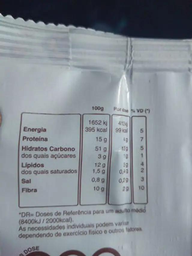 snack grão de bico crocante nutrition facts table