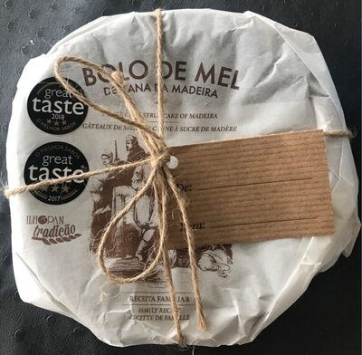Bolo de Mel de Cana da Madeira front packaging