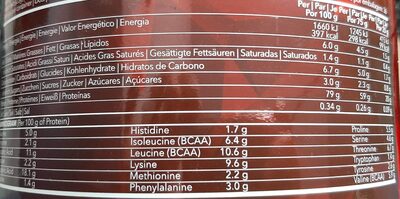 100% whey premium protein vanilla nutrition facts table